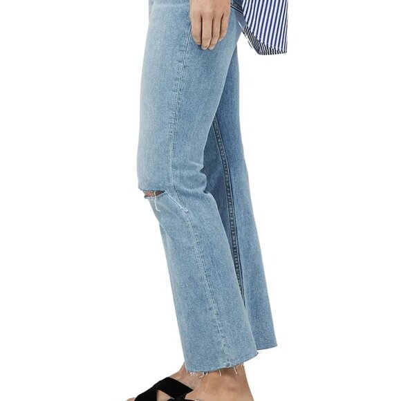 Rag & Bone Casey Raw Hem High Waist Ankle Flare Jeans - Picture 4 of 6